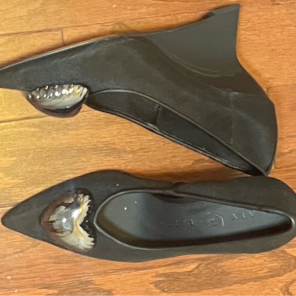 Katy Perry Black Women's Shoes with Unique Heel Design